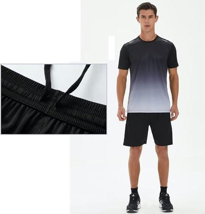 Men's Jersey T-shirt & Bottom Set - AGTO Fashion