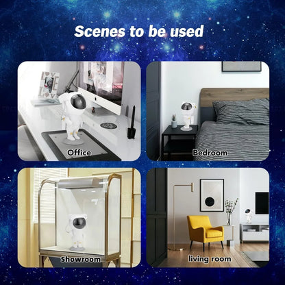 Astronaut Galaxy Projector Night Light – 360° Rotating Star & Nebula Lamp with Remote, Timer & Adjustable Head – Kids Room, Bedroom & Party Decoration, Décor - AGTO Fashion