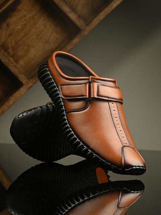 Men's Bantu Style Tan Loafer Casual Shoe - AGTO Fashion