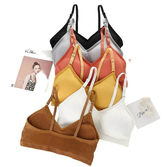 AGTO Fashion Medium Impact Padded Sports Bra Pack of 2